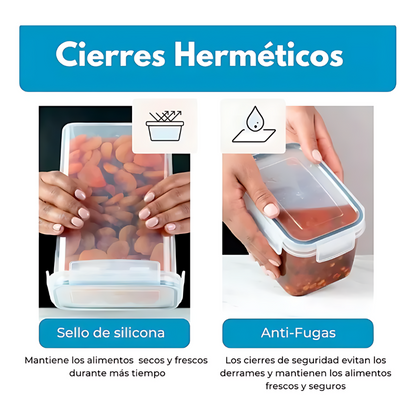 Pack de 14 Envases Herméticos para Alimentos