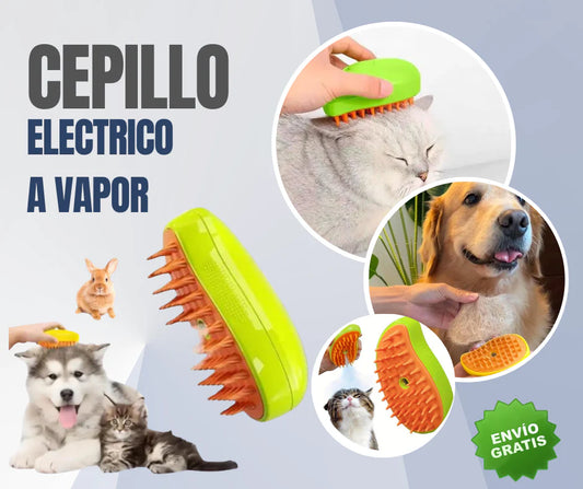 Cepillo a Vapor para Mascotas 3 en 1